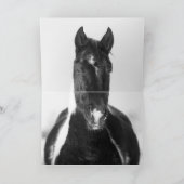 Carte de voeux Wild Horse - Peinture d'hiver (Intérieur)