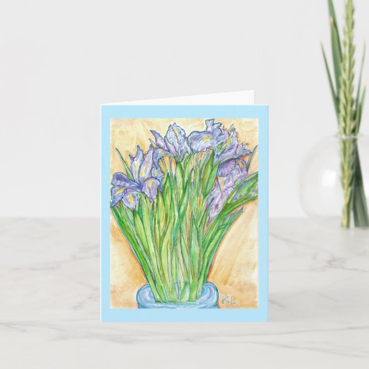 Carte de voeux "Wild Iris" (Devant)