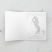 Carte de voeux Wild Oregon Mustang Stallion (Intérieur)
