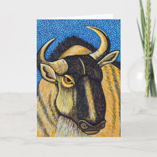 Carte de voeux Wildebeest