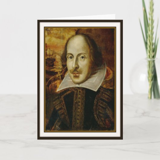Carte de voeux William Shakespeare (Devant)