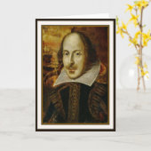 Carte de voeux William Shakespeare (Fleur jaune)
