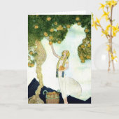 Carte de voeux Willy Pogany (Fleur jaune)