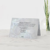 Carte de vœux "Wings of Freedom" (Dos)