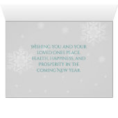 Carte de voeux Winter Wonderland - Turquoise (Intérieur Horizontal (Bas))