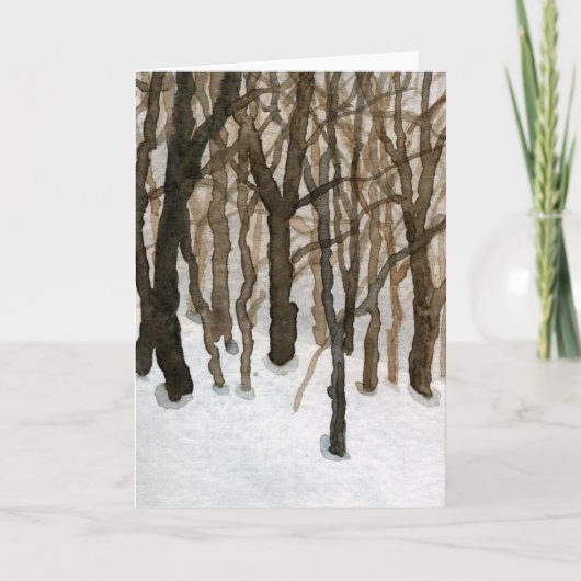 Carte de voeux "Winter Woods" (Devant)