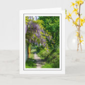Carte de voeux Wisteria (Fleur jaune)