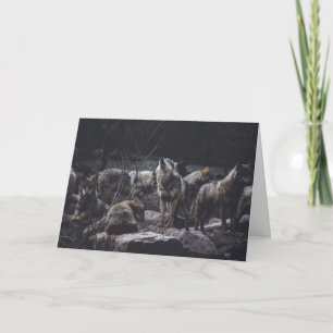 Carte de voeux Wolf Pack