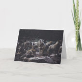 Carte de voeux Wolf Pack (Devant)