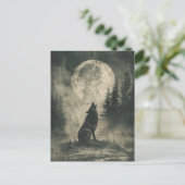 Carte de voeux Wolf Samhain Halloween (Debout devant)