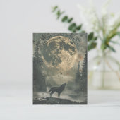 Carte de voeux Wolf Samhain Halloween (Debout devant)