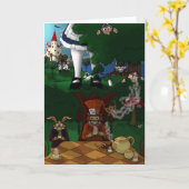 Carte de voeux Wonderland (Fleur jaune)