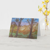 Carte de voeux Woodland Sunset (Fleur jaune)