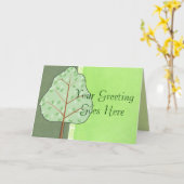 Carte de voeux Woodland Tree (Fleur jaune)
