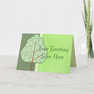 Carte de voeux Woodland Tree