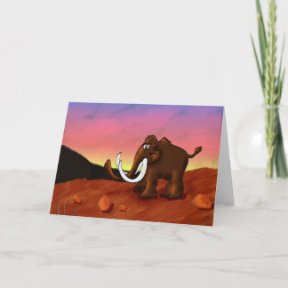 Carte de voeux Wooly Mammoth