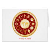 Carte de voeux World of Faith (Devant Horizontal)