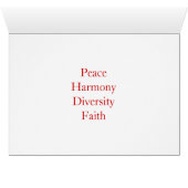 Carte de voeux World of Faith (Intérieur Horizontal (Bas))