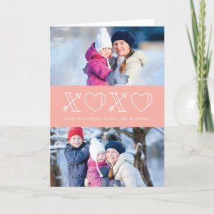 Carte de voeux Xs & Os Valentine's Day - Peach