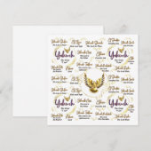 Carte de vœux Yahvé (Devant / Derrière)