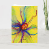 Carte de voeux Yello Magnolia Flower (Dos)