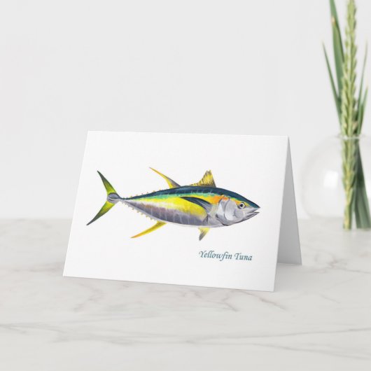 Carte de voeux Yellowfin Tuna (Devant)
