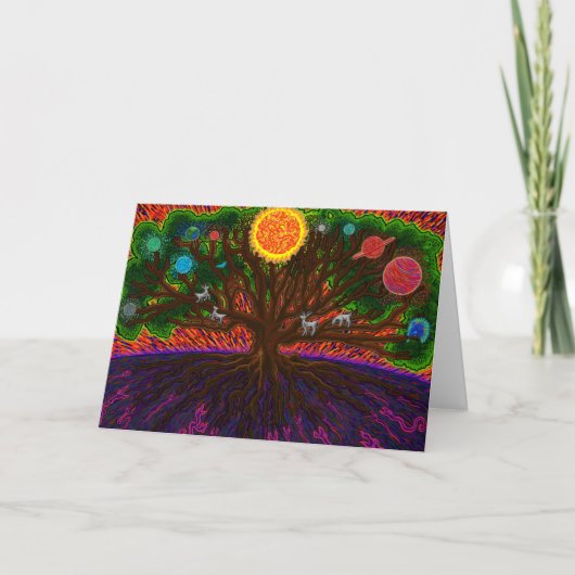 Carte de vœux Yggdrasil (Devant)