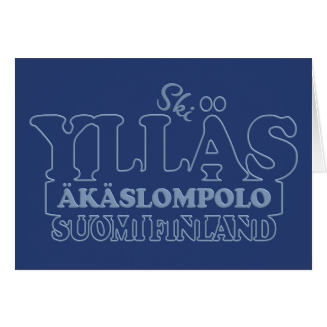 Carte de voeux YLLÄS FINLAND (Devant horizontal)
