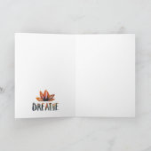 Carte de voeux Yoga Cat (Intérieur)