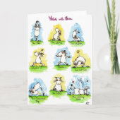 Carte de voeux YOGA par Nicole Janes (Devant)