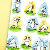 Carte de voeux YOGA par Nicole Janes