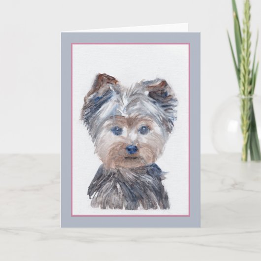 Carte de voeux Yorkipoo (Devant)