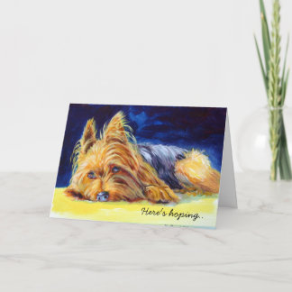 Carte de voeux Yorkshire Terrier