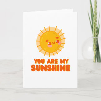 Carte de vœux You Are My Sunshine