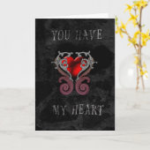 Carte de vœux You Have My Heart (Fleur jaune)