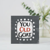 Carte de vœux You Old Goat (Debout devant)
