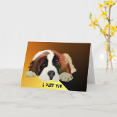 Carte de voeux You St. Bernard (Fleur jaune)