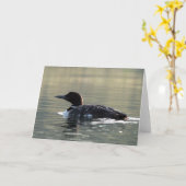 Carte de voeux Young Loon (Fleur jaune)