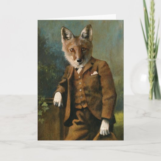 Carte de voeux Young Master Fox (Devant)