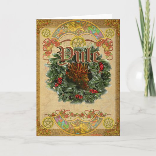 Carte de voeux Yule (Devant)