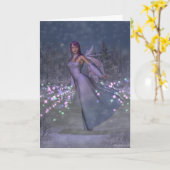 Carte de voeux Yule Fairy (Fleur jaune)