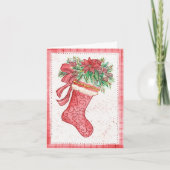 Carte de voeux Yuletide Stocking (Devant)
