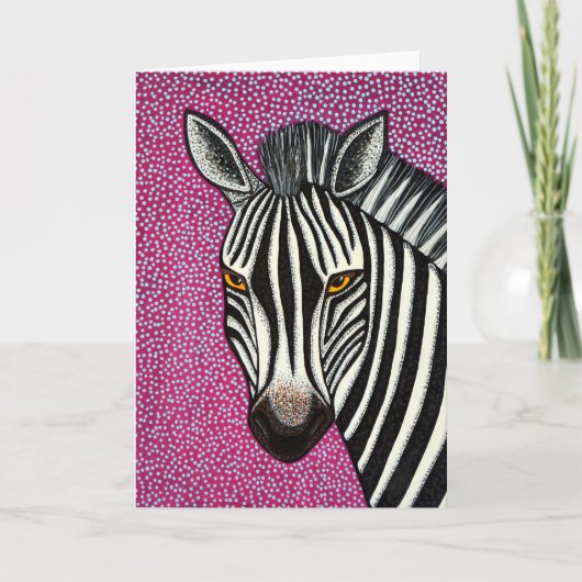 Carte de voeux Zebra (Devant)