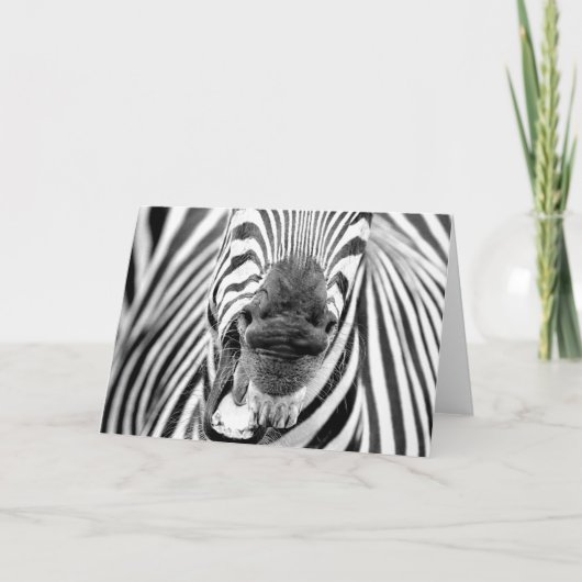 Carte de voeux Zebra #1 (Devant)