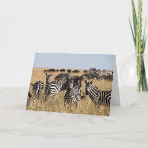 Carte de voeux Zebra de Grant