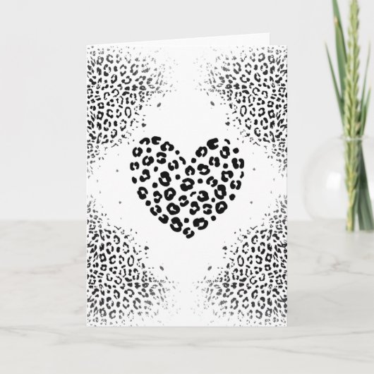 Carte de vœux Zebra love (Devant)