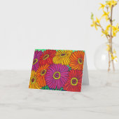 Carte de voeux Zinnia Fiesta "Floral Crop" (Fleur jaune)