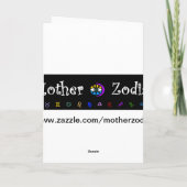 Carte de voeux Zodiac Gemini (Dos)