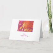 Carte de voeux Zodiac Leo (Dos)