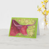 Carte de voeux Zodiac Taurus (Fleur jaune)